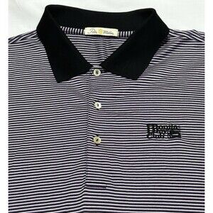 Bonita Bay Club Peter Millar Polo Golf Men’s Large Striped Mercerized Cotton